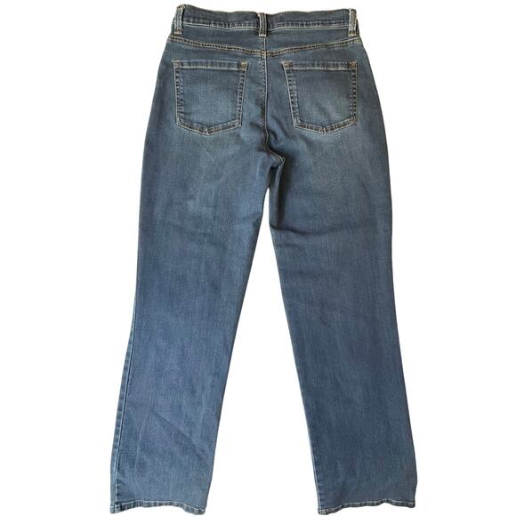 Gloria Vanderbilt Women Amanda Jeans size 8 Short Blue Straight Leg Mid Rise - Picture 11 of 11